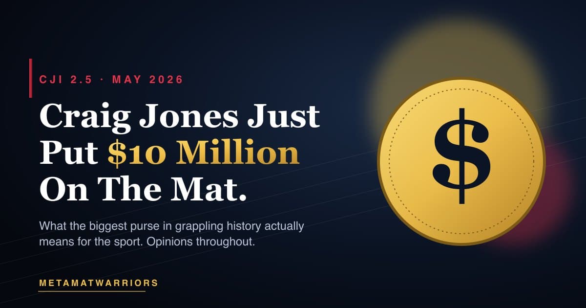 CJI 2.5 And The $10 Million Bomb Craig Jones Just Dropped On Pro Grappling