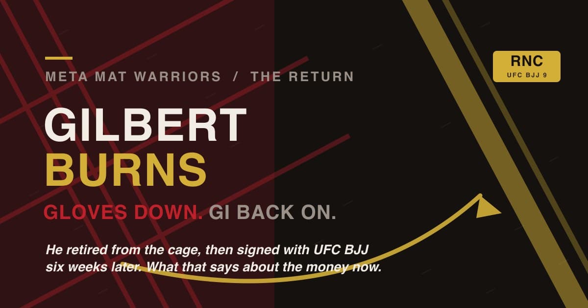 Gilbert Burns Laid His Gloves Down And Picked The Gi Back Up, And That Tells You Where The Money Is Now