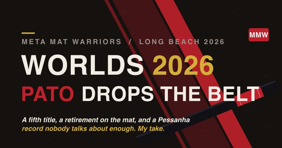 IBJJF Worlds 2026: Pato Dropped His Belt On The Mat And Nobody Has Stopped Talking Since