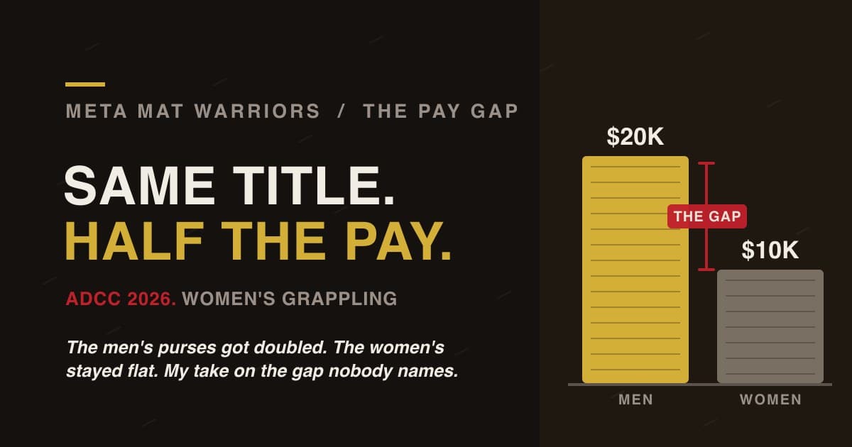 Grappling Finally Found The Money. The Women Are Still Waiting To See Their Share Of It