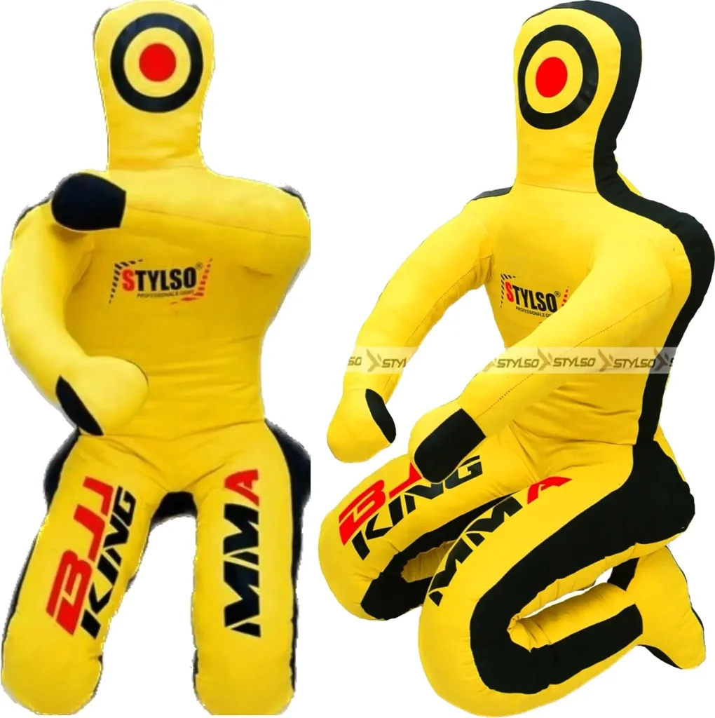 yellow bjj training dummy